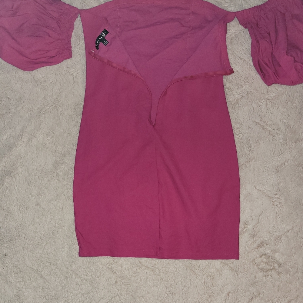 Blue Blush Hot Pink Bodycon Mini Dress - Picture 5 of 10